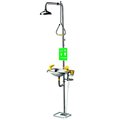 Speakman Combo SS Emergency Shower/SS Bowl/Eyewash W/ Hand & Foot Activator SE-623-HFO